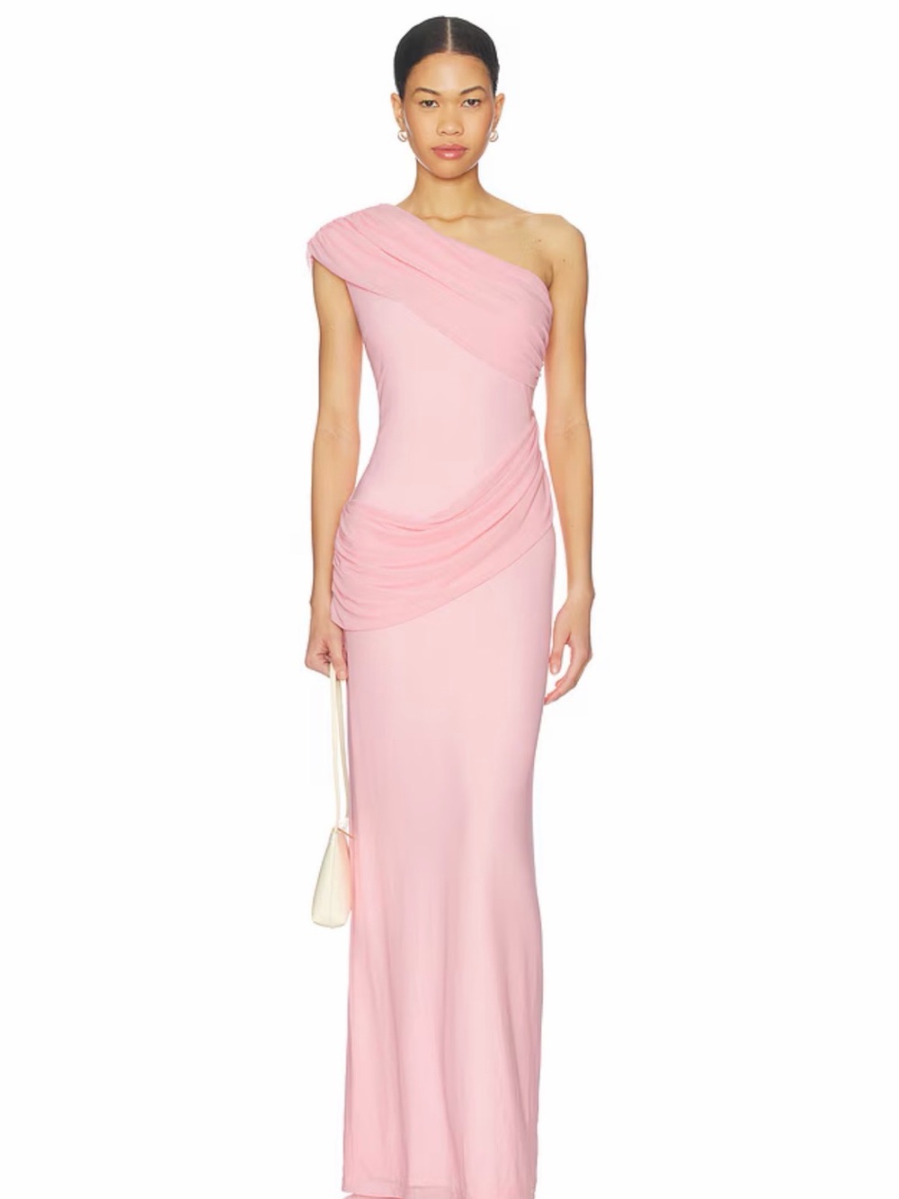 NWOT Revolve One-Shoulder Pink Evening Gown